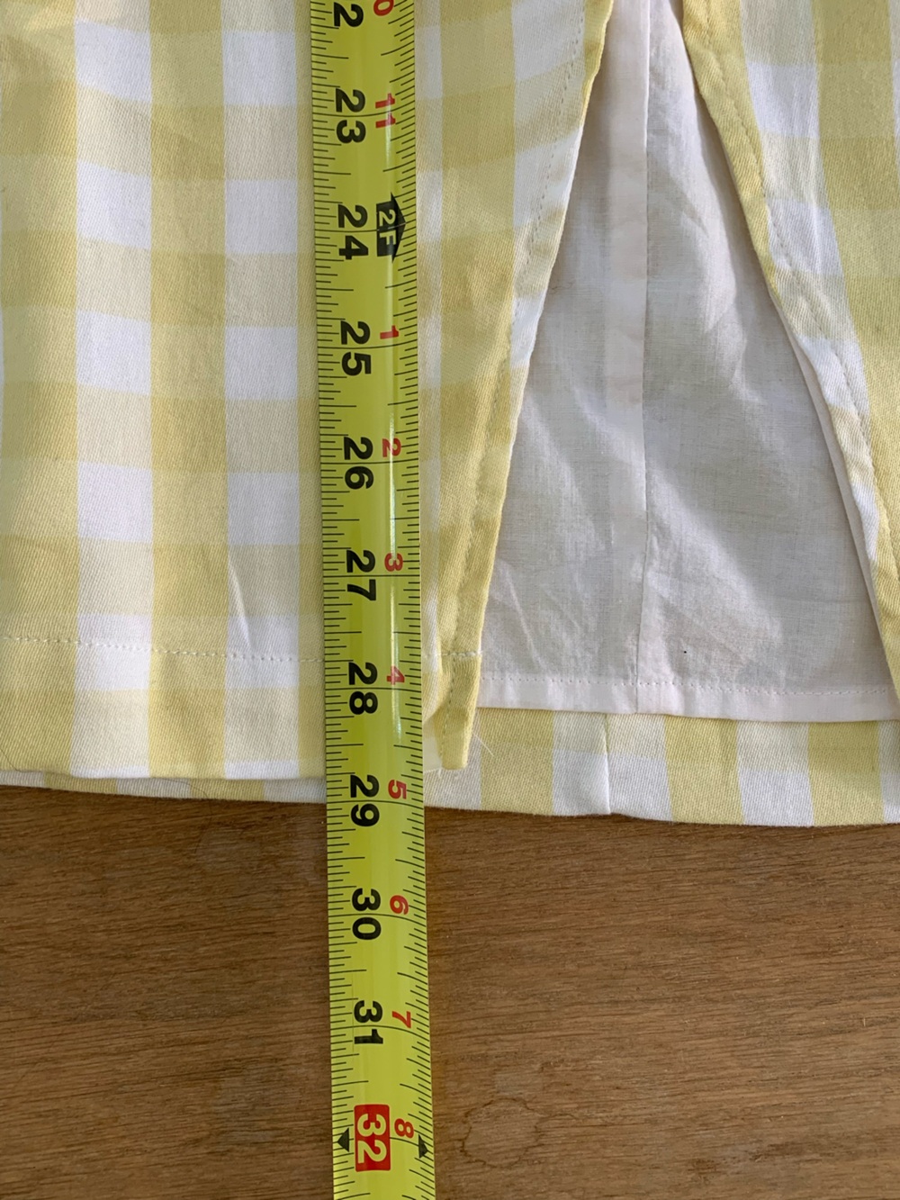 Madewell Yellow and White Gingham Sarong Skirt - Picture 7 of 11